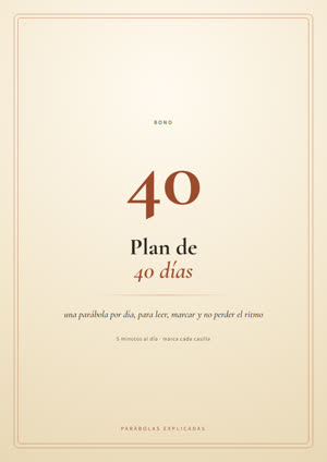 Portada del Plan de 40 días