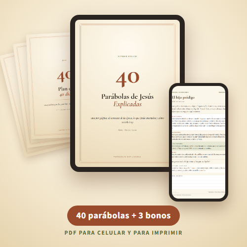 Las 40 Parábolas de Jesús Explicadas en tablet y celular